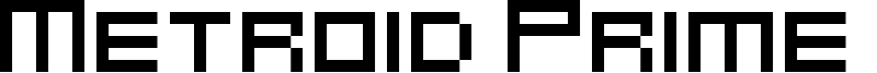 Metroid Prime Hunters Font