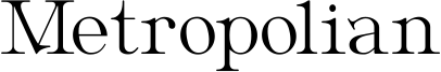 Metropolian Font
