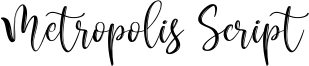 Metropolis Script Font