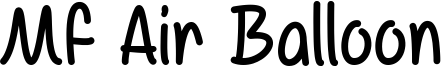 Mf Air Balloon Font