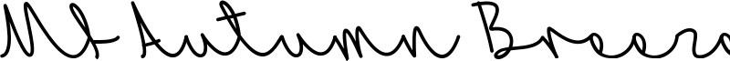 Mf Autumn Breeze Font