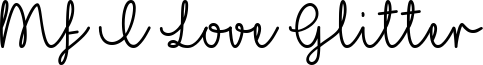 Mf I Love Glitter Font