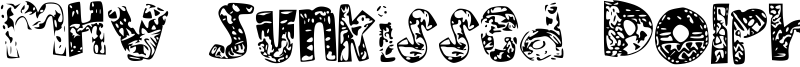 MHV Sunkissed Dolphin Font