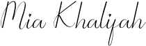 Mia Khalifah Font