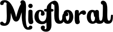 Micfloral Font