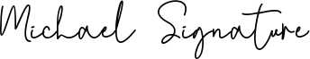 Michael Signature Font