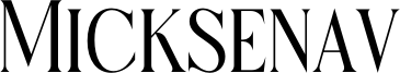 Micksenav Font