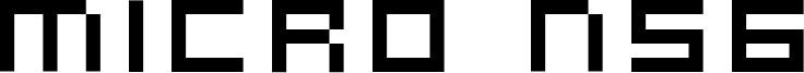 Micro N56 Font