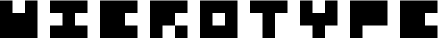 Microtype Font