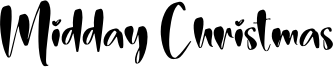 Midday Christmas Font