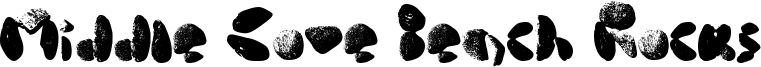 Middle Cove Beach Rocks Font