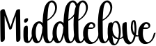 Middlelove Font