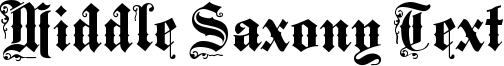 Middle Saxony Text Font