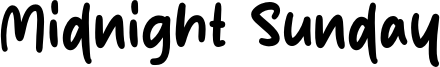 Midnight Sunday Font