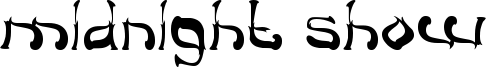 Midnight Show Font