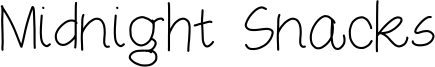 Midnight Snacks Font