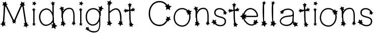 Midnight Constellations Font