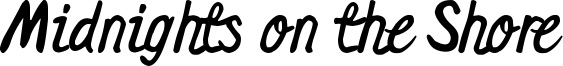 Midnights on the Shore Font