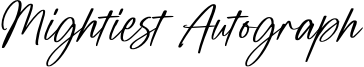 Mightiest Autograph Font