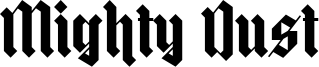 Mighty Dust Font