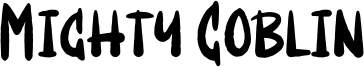 Mighty Goblin Font