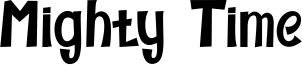 Mighty Time Font