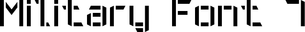 Military Font 7 Font