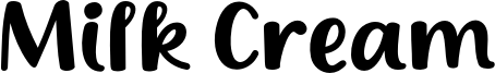 Milk Cream Font