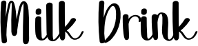 Milk Drink Font