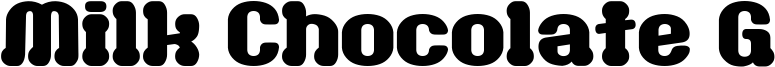 Milk Chocolate G Font
