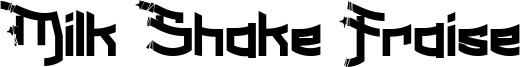 Milk Shake Fraise Font