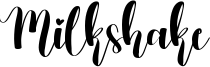 Milkshake Font