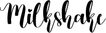 Milkshake Font