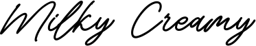 Milky Creamy Font