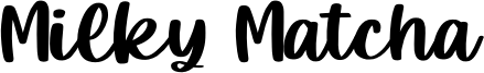 Milky Matcha Font