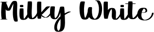 Milky White Font