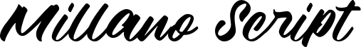 Millano Script Font