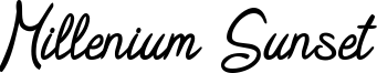 Millenium Sunset Font