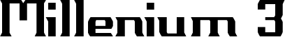 Millenium 3 Font