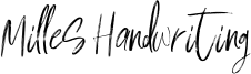 Milles Handwriting Font