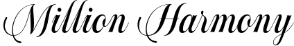 Million Harmony Font