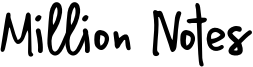 Million Notes Demo.otf