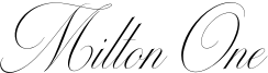Milton One Font