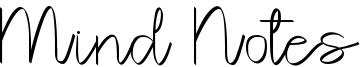 Mind Notes Font
