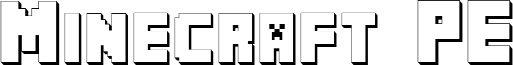Minecraft PE Font