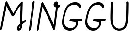 Minggu Font