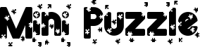 Mini Puzzle Font