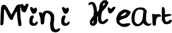Mini Heart Font