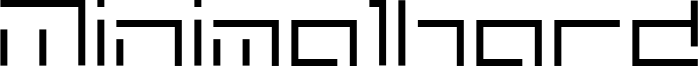 Minimalhard Font