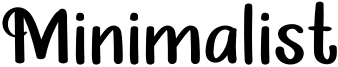 Minimalist Font